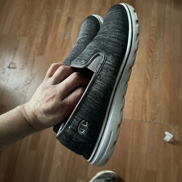 Champion Mesh Gray Slip-On Shoes - Picture 4 of 5